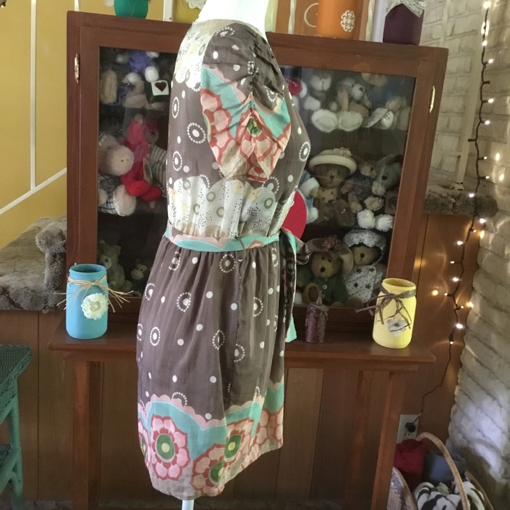 NWT WOMENS/JR. LOVELY SILK BLEND DRESS - Picture 2 of 10